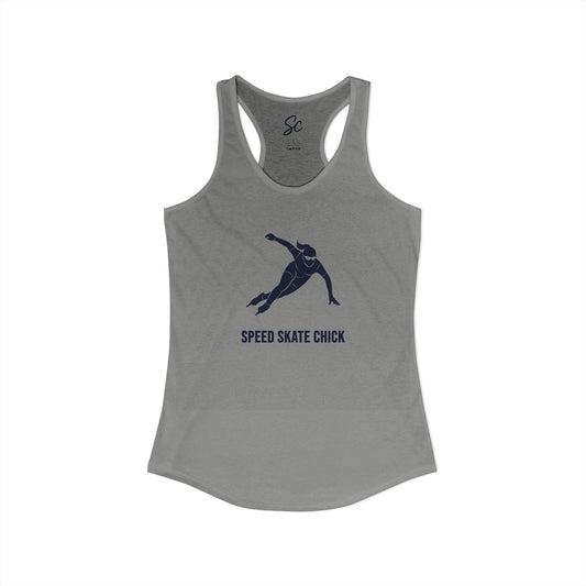 Speed Skate Chick - Speed Skate Racer Back Tank
