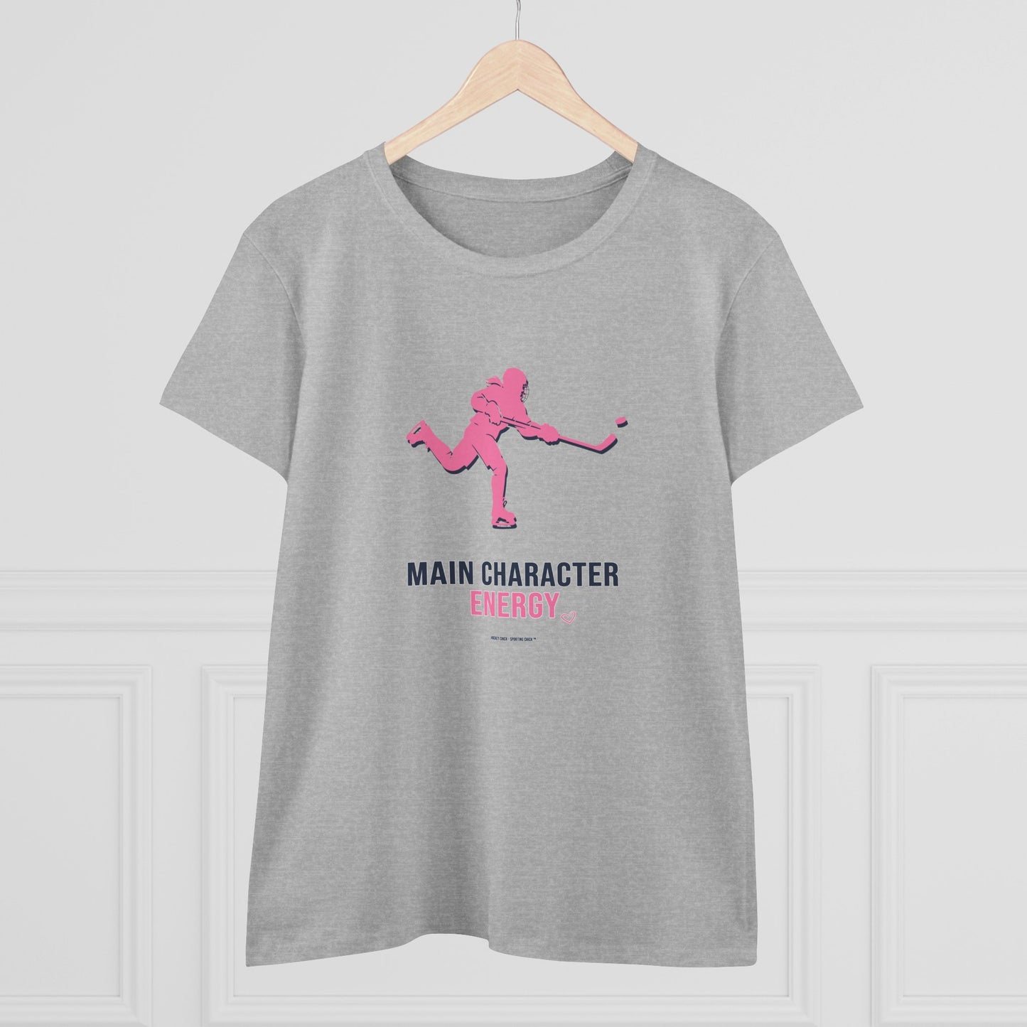 Main Character Energy - Hockey T shirt