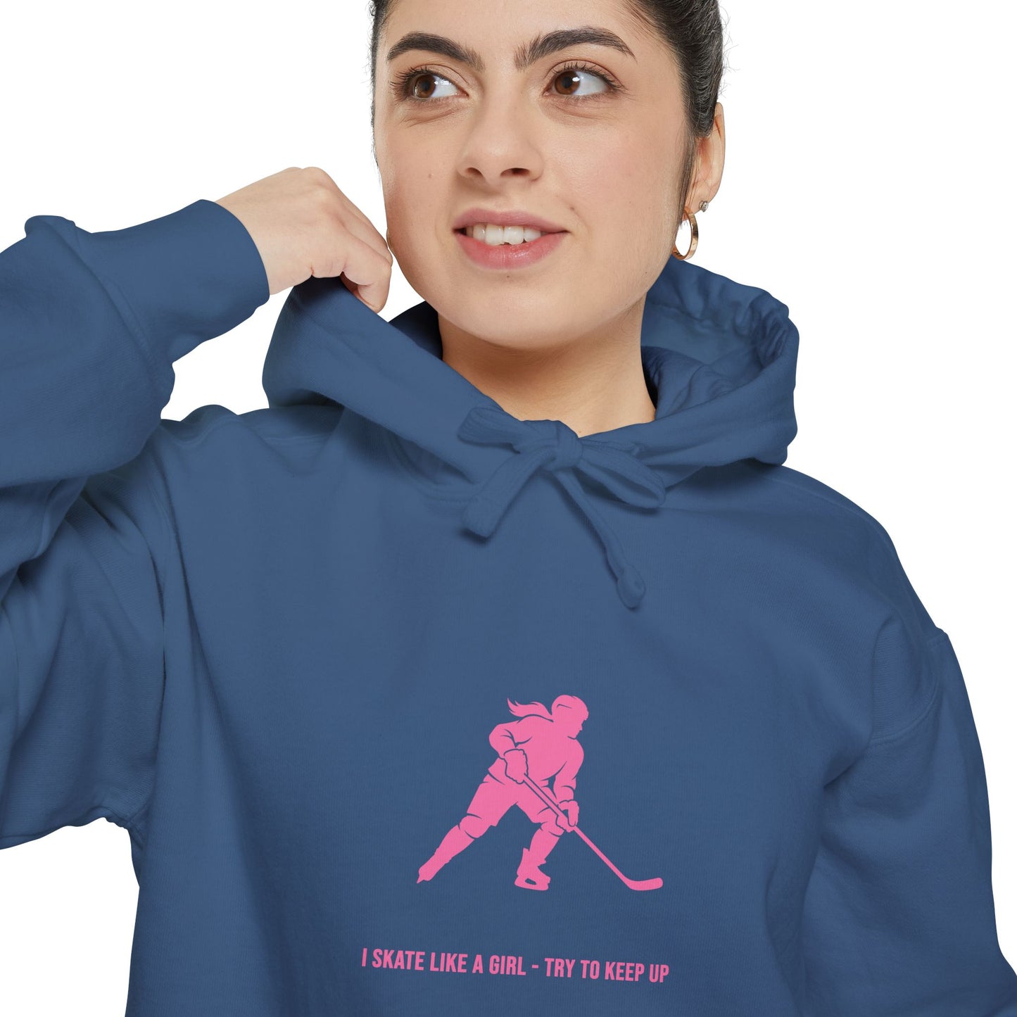I skate like a girl - Hockey hoodie