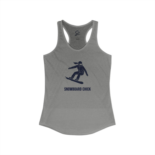 Snowboard Chick - Snowboard Racer Back Tank