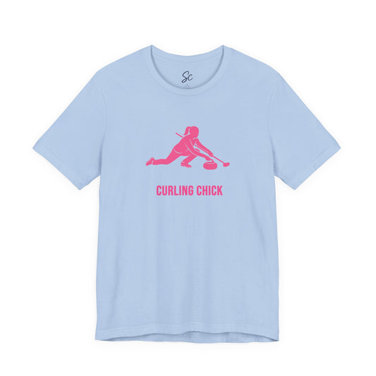 Curling Chick - Curling T
