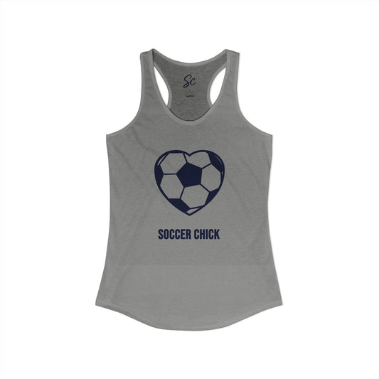Love - Soccer Racer Back Tank