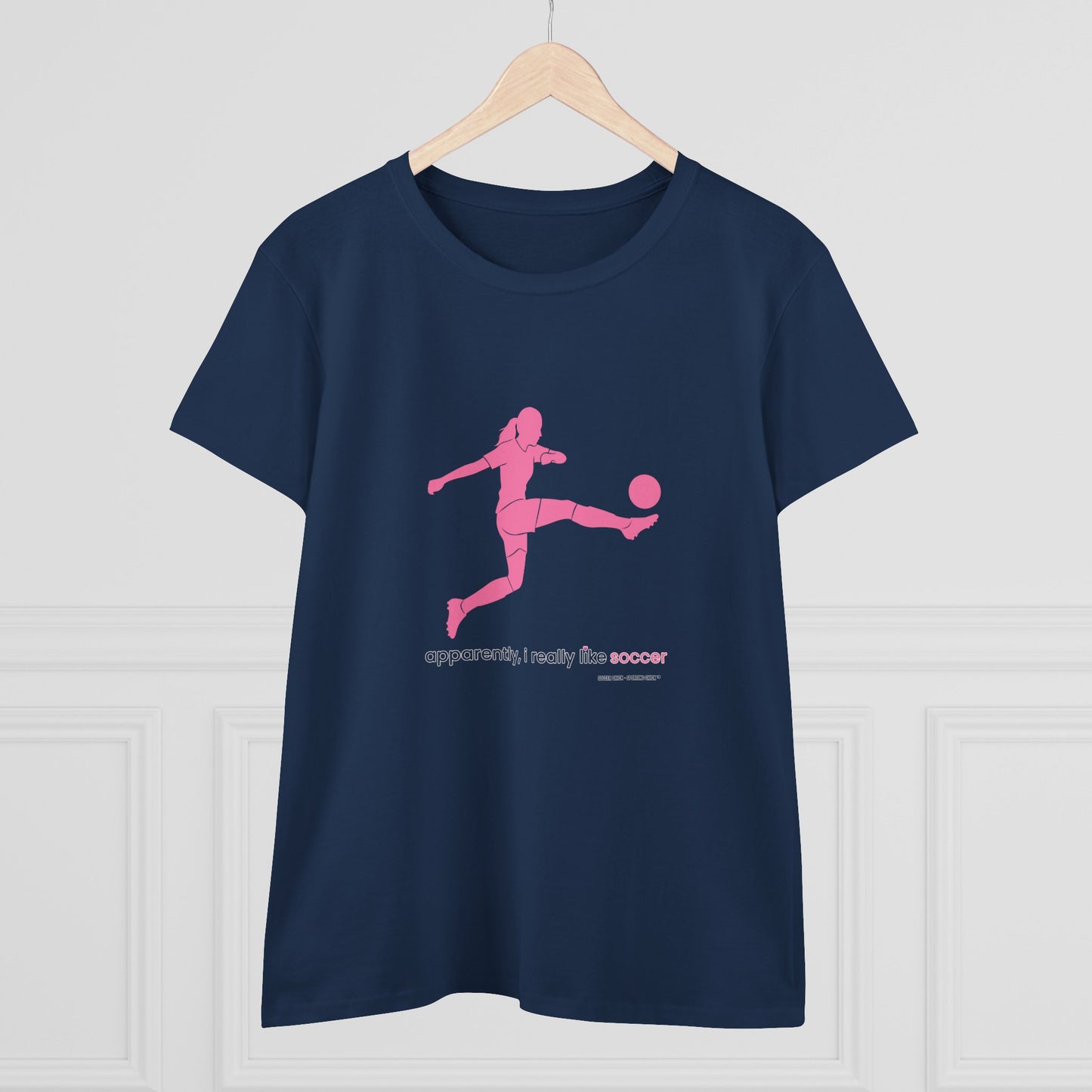 apparently, i really like soccer (pink)