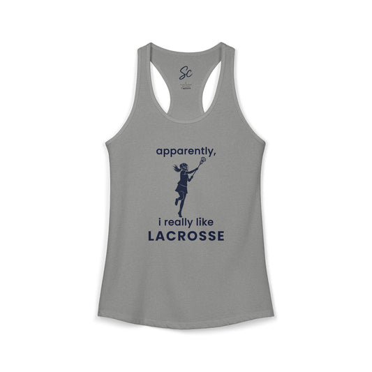 apparently, i really like lacrosse - Lacrosse Racer Back Tank