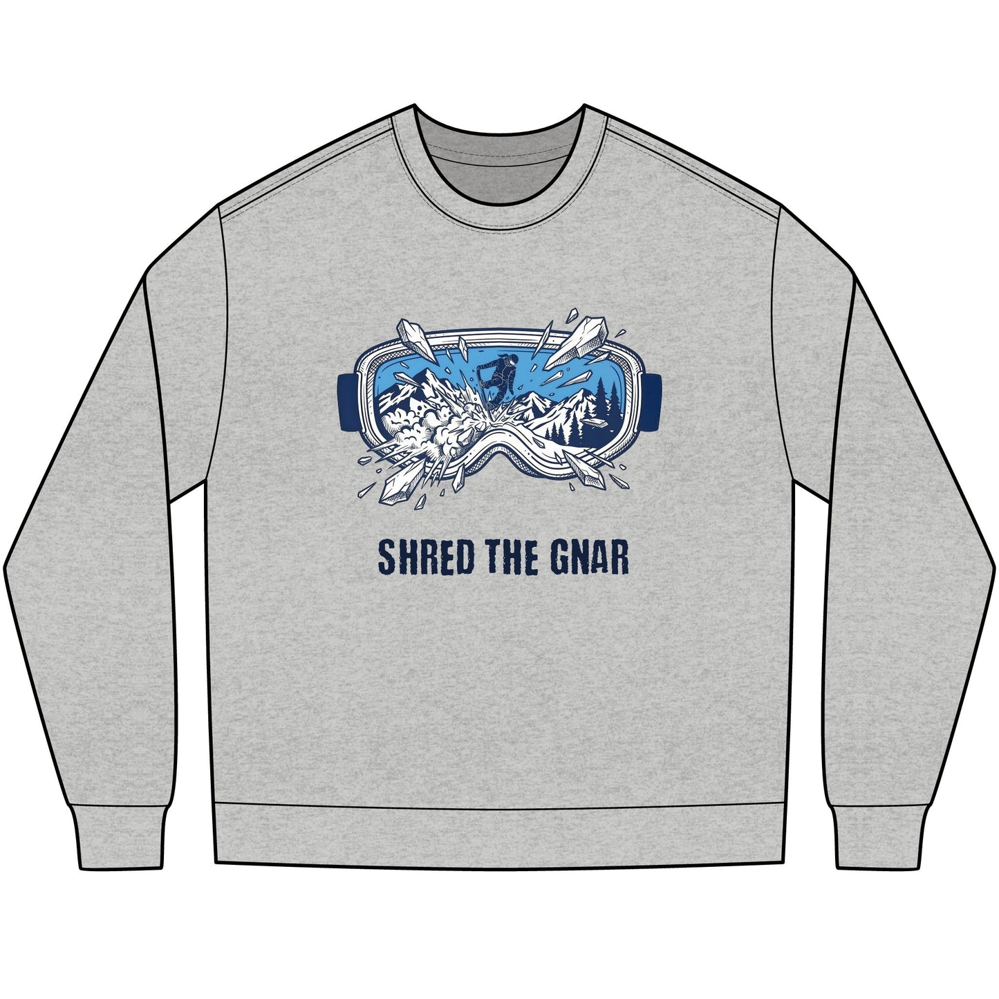 SHRED THE GNAR - Snowboard Long Sleeve