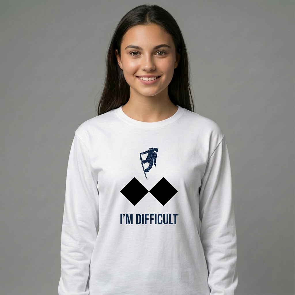 I'M DIFFICULT - Snowboard long sleeve