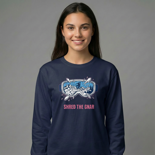 SHRED THE GNAR - Snowboard Long Sleeve