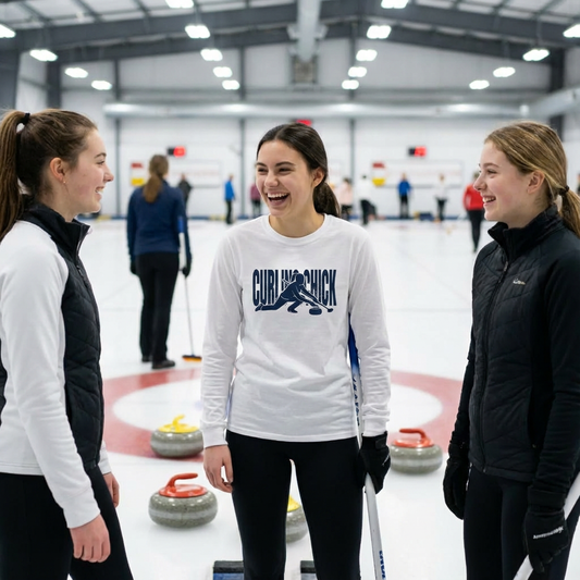 CURLING CHICK - Curling Long Sleeve