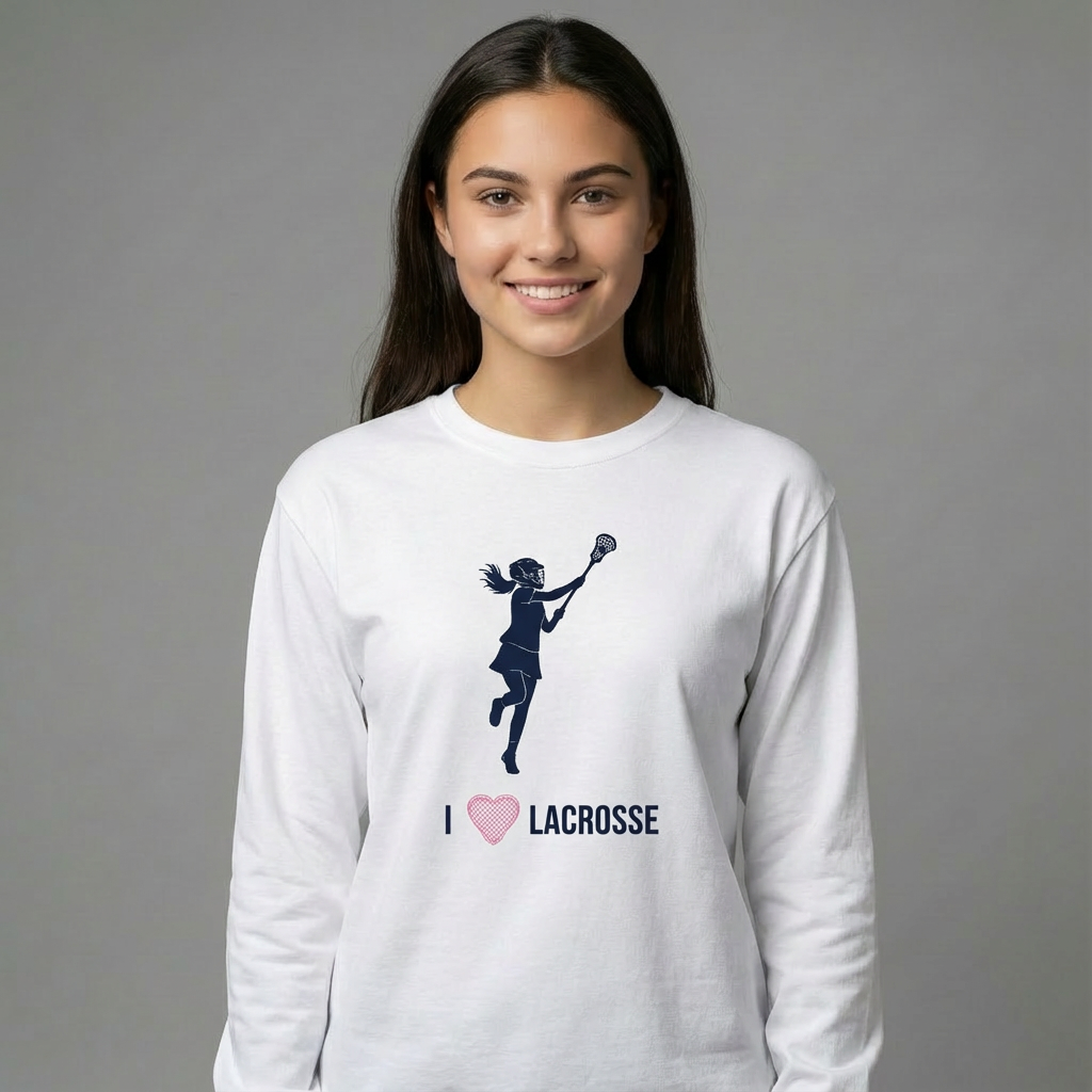 I heart Lacrosse - Long Sleeve Tee