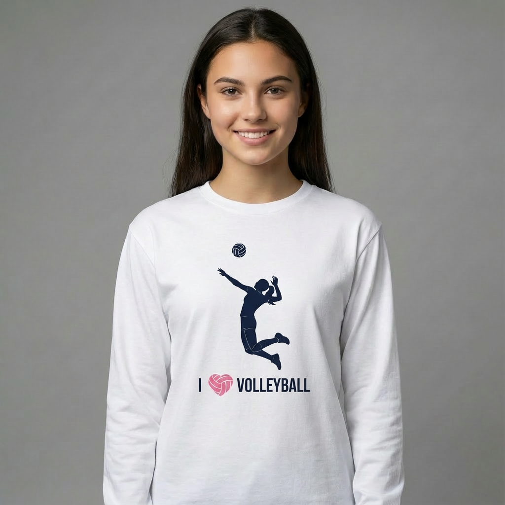 I heart Volleyball - Long Sleeve Tee