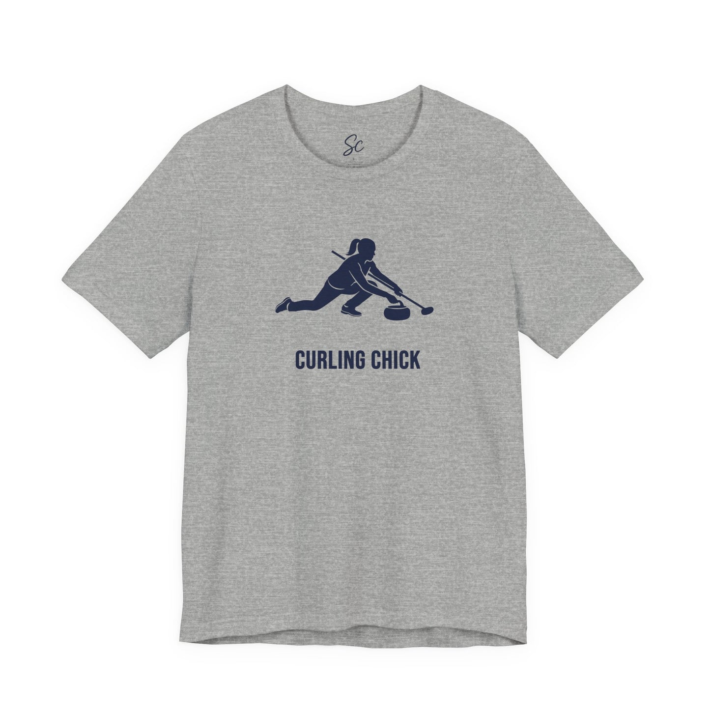 Curling Chick - Curling T
