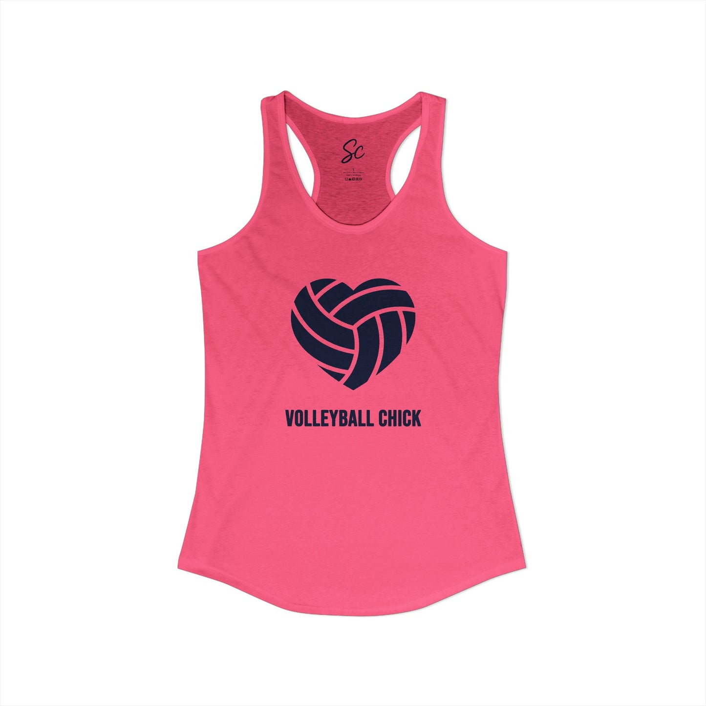 Love - Volleyball Racer Back Tank