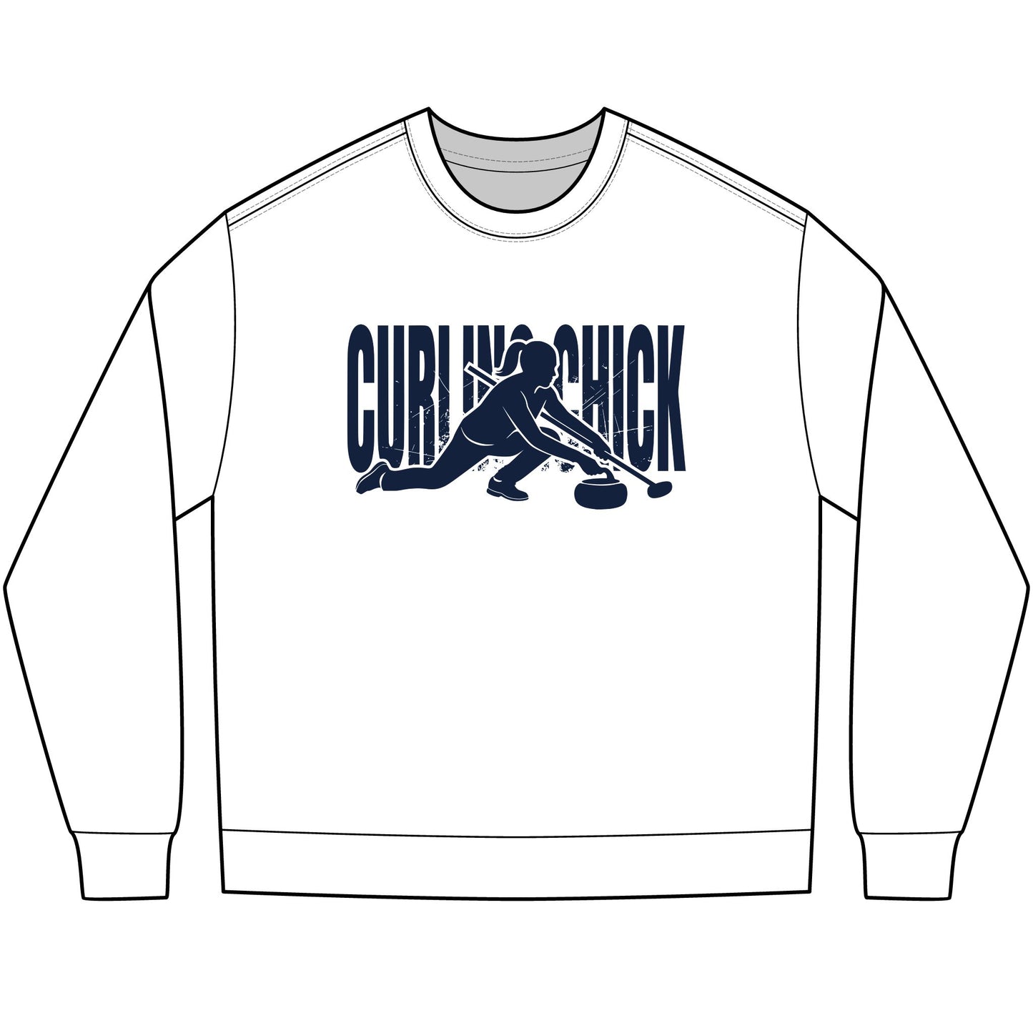 CURLING CHICK - Curling Long Sleeve