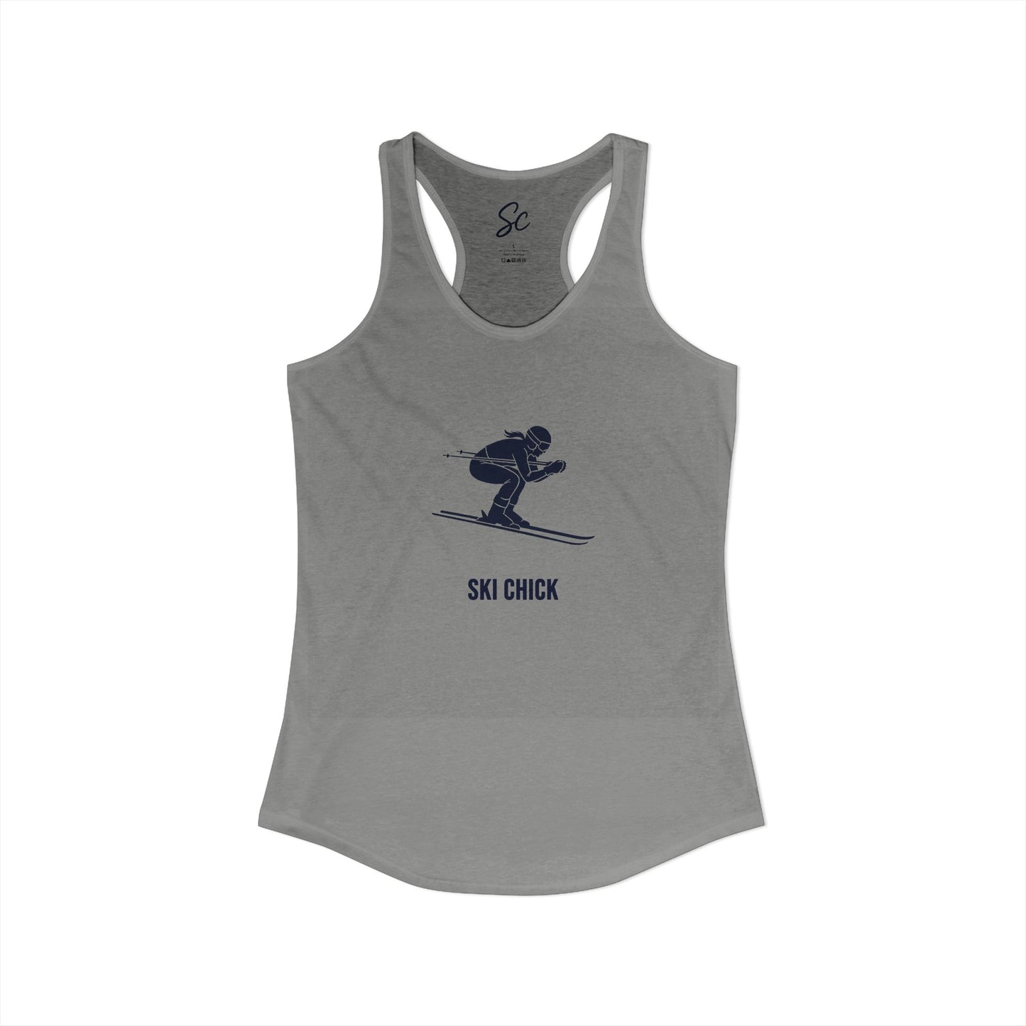 Ski Chick - Ski  Racer Back Tank