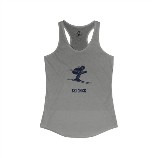 Ski Chick - Ski  Racer Back Tank