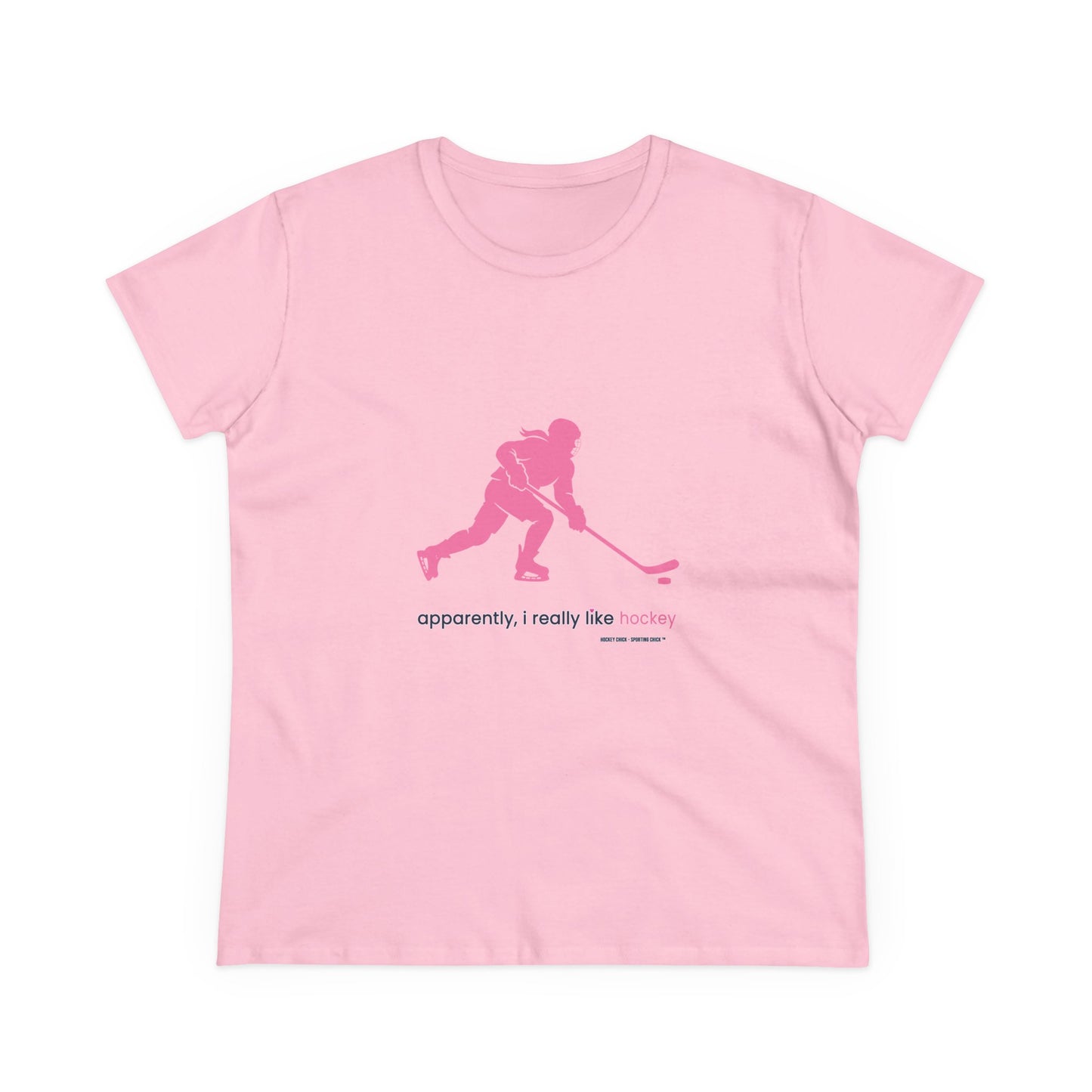apparently, i really like hockey (pink)