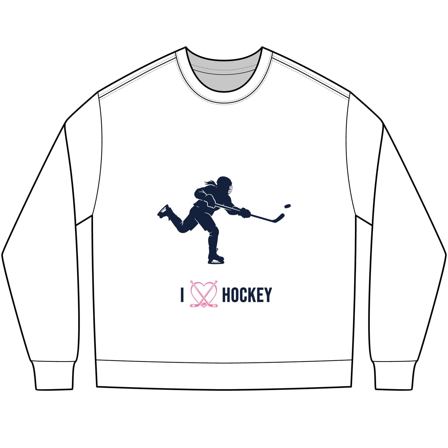 I heart Hockey - Long Sleeve Tee