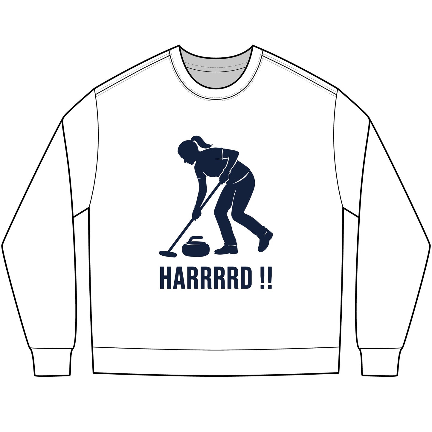 HARRRRD !! - Curling Long Sleeve