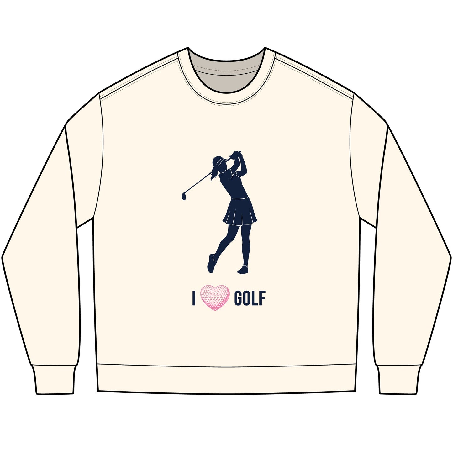 I heart Golf - long sleeve T