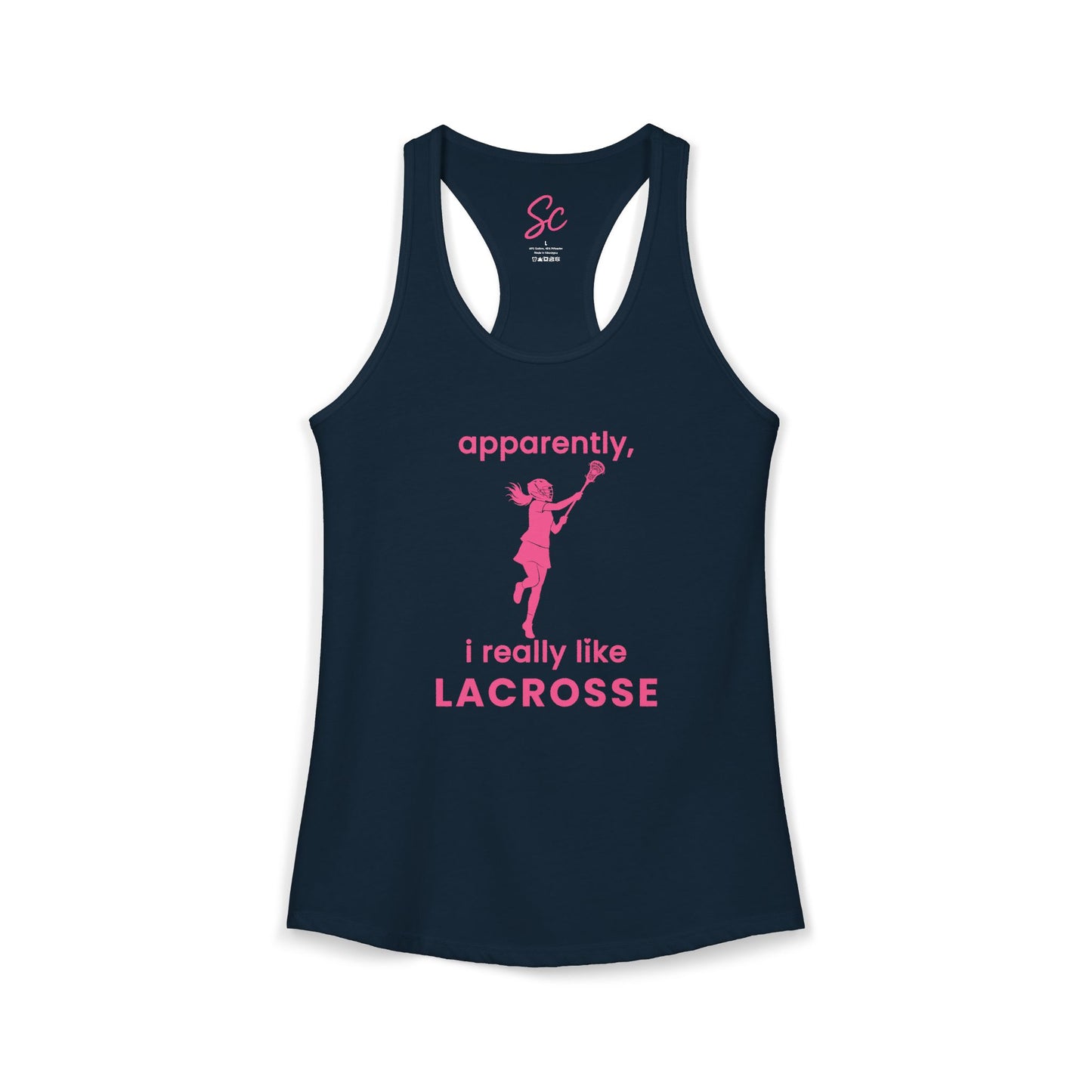 apparently, i really like lacrosse - Lacrosse Racer Back Tank