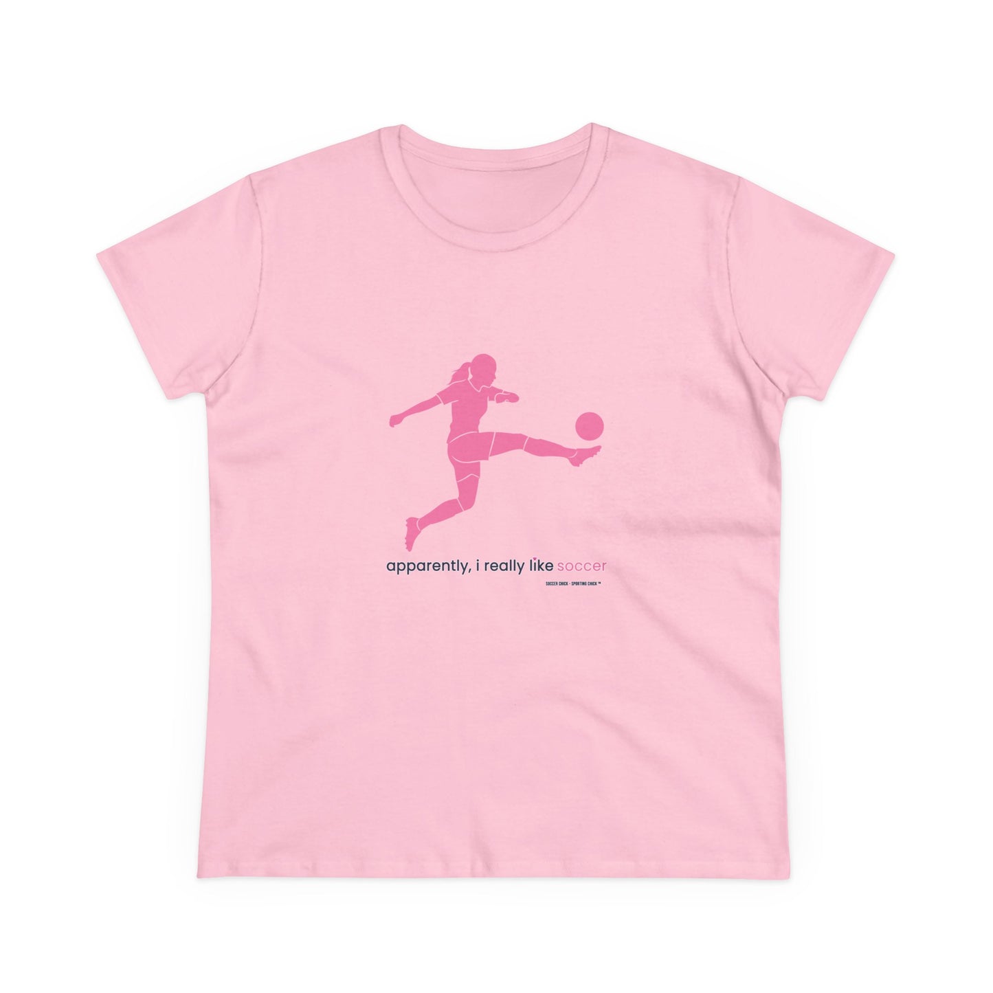 apparently, i really like soccer (pink)