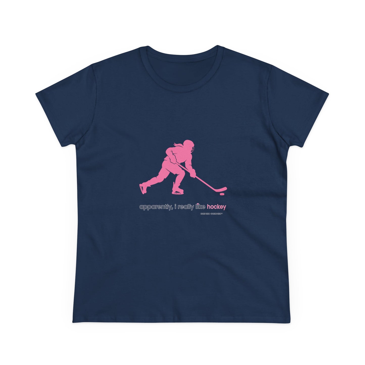 apparently, i really like hockey (pink)