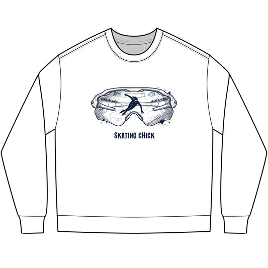 GLASSES SKATING CHICK - Speed Skater Long Sleeve