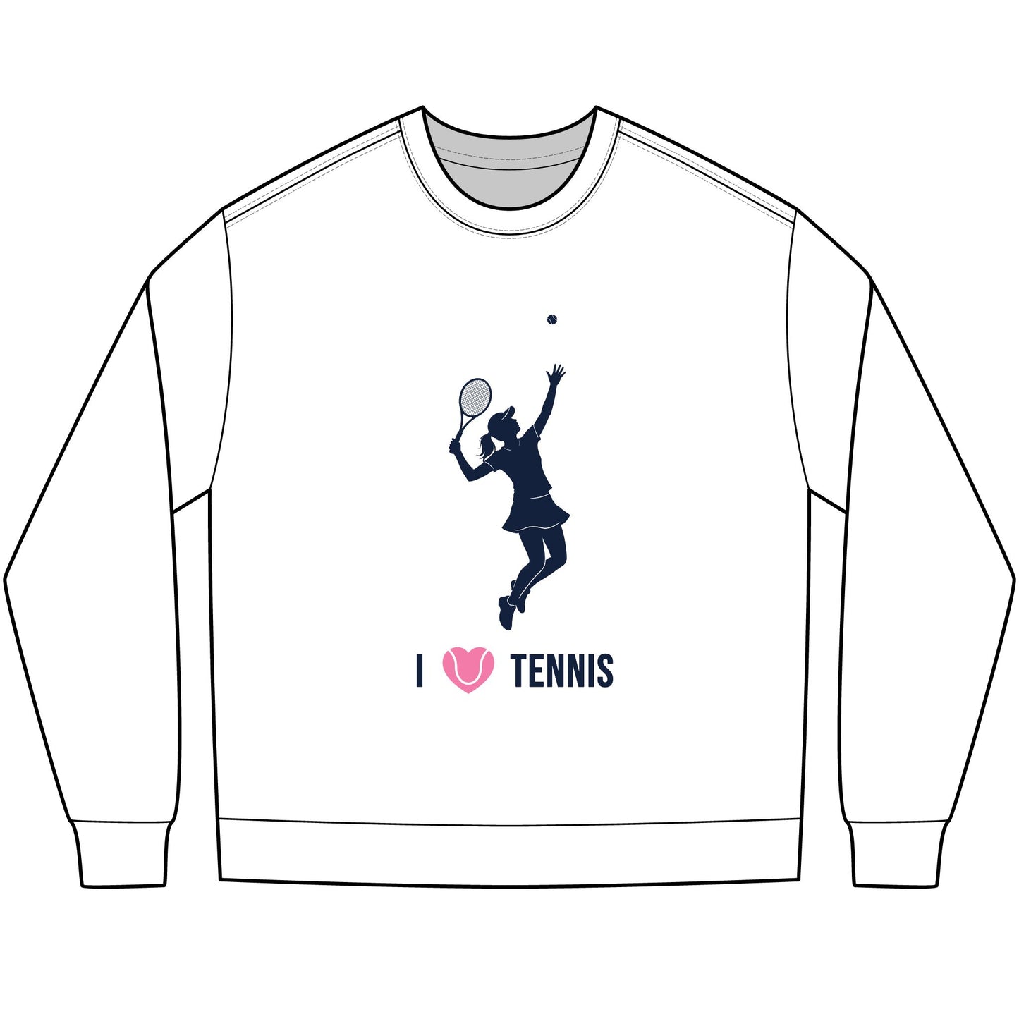 I heart Tennis - Long Sleeve Tee