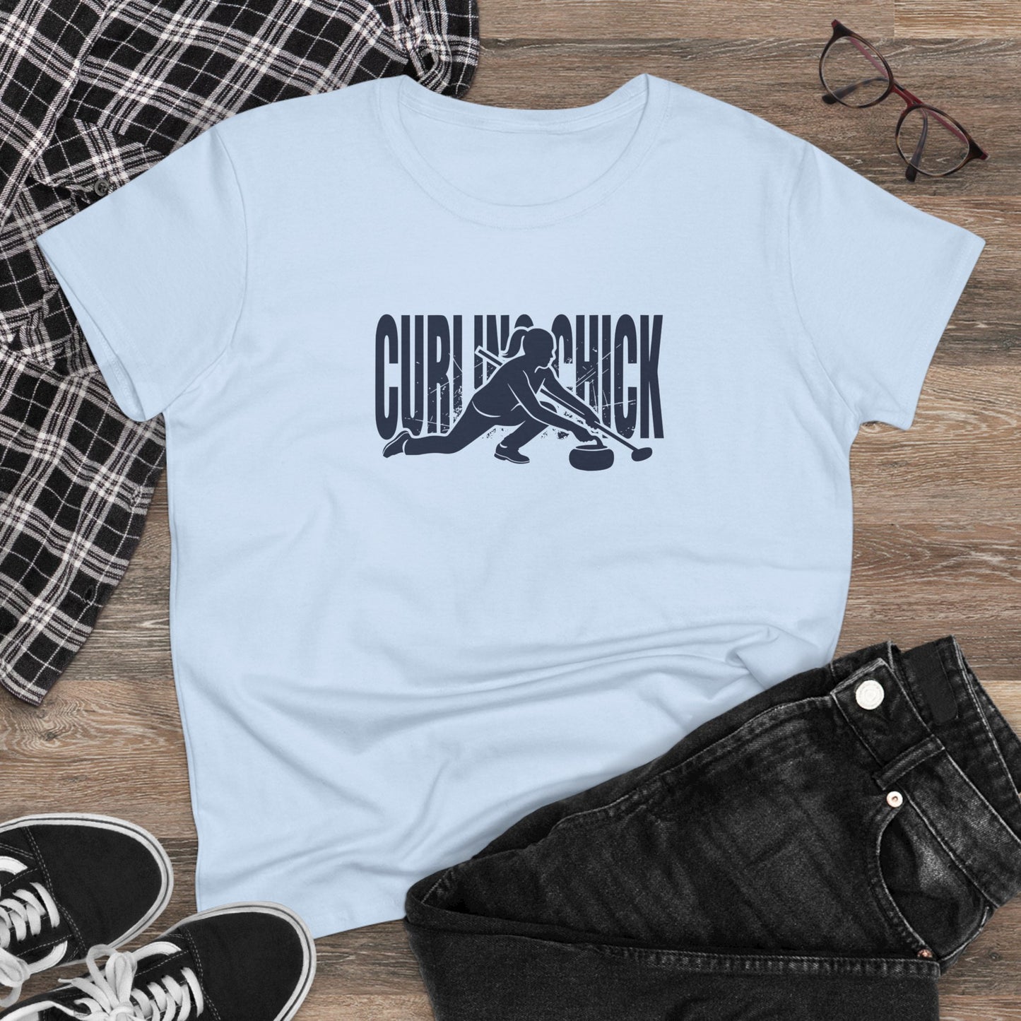 CURLING CHICK - Curling T