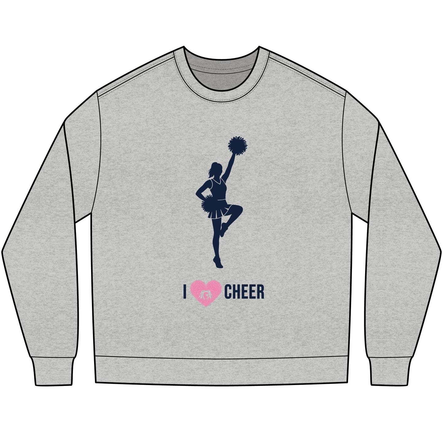 I heart Cheer - Long Sleeve Tee