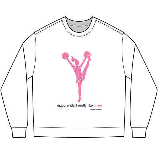 apparently, i really like cheer - long sleeve (pink)