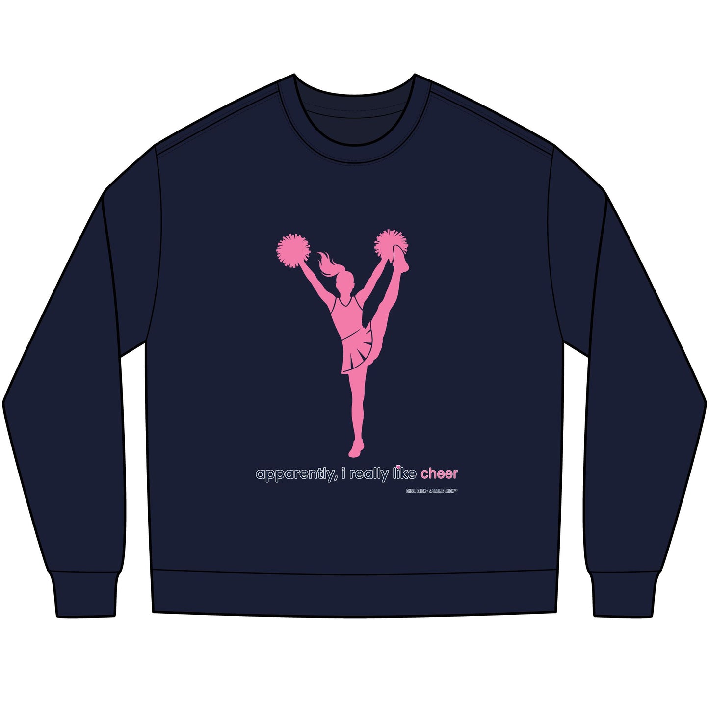 apparently, i really like cheer - long sleeve (pink)