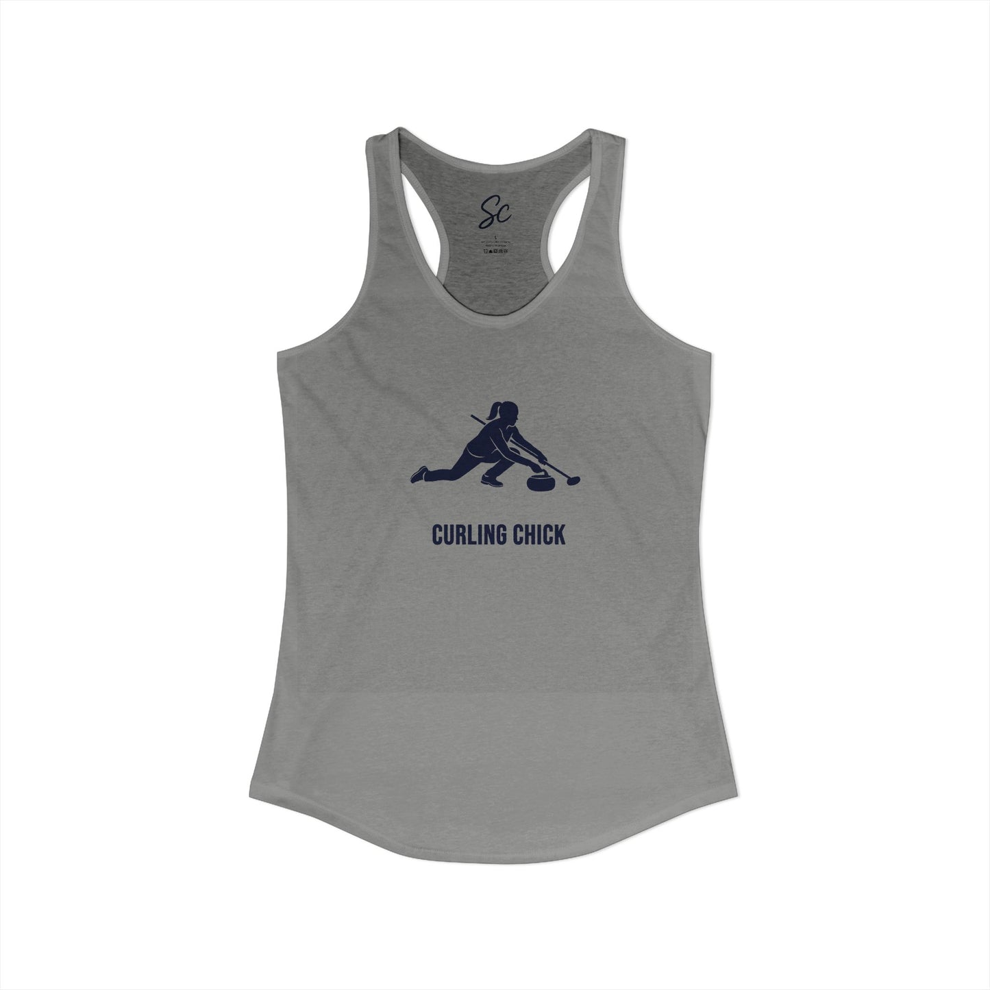 Curling Chick - Curling Racer Back Tank