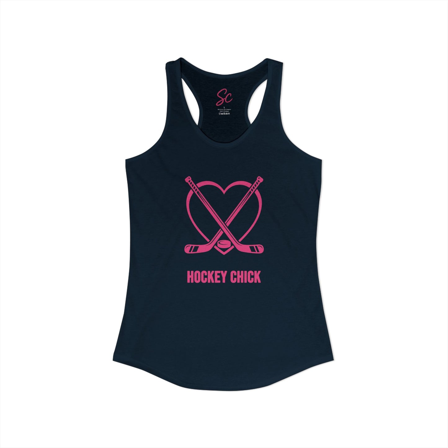 Love - Hockey Racer Back Tank