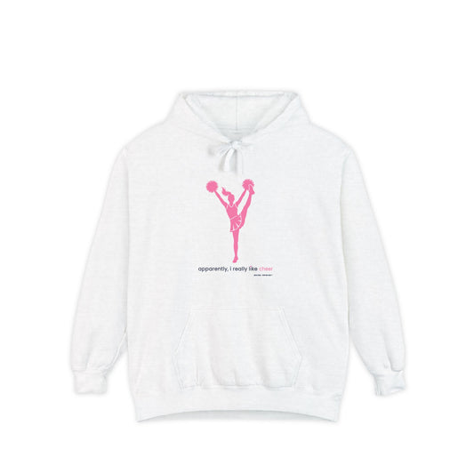 apparently i really like cheer - Hoodie (pink)