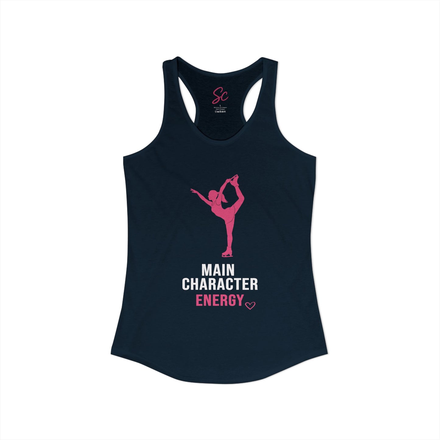 Main Character Energy - Skating Racer Back Tank
