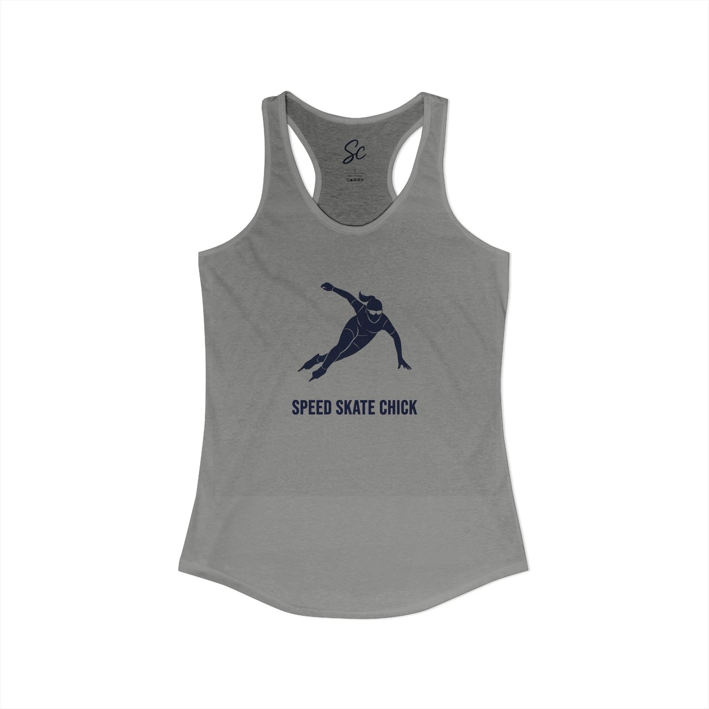Speed Skate Chick - Speed Skate Racer Back Tank