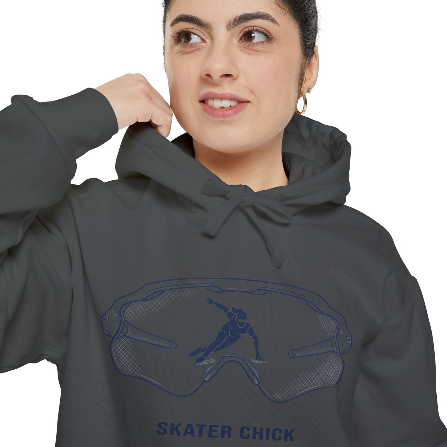 SOLO SKATING CHICK - Speed Skater Hoodie