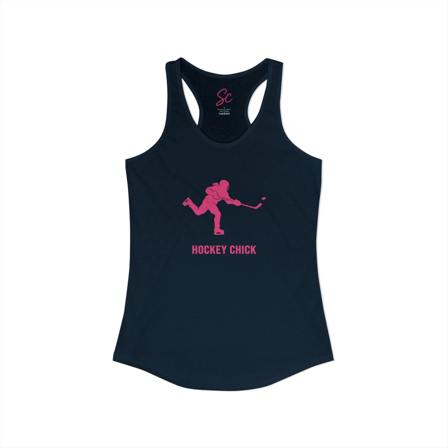 Hockey Chick - Hockey Racer Back Tank