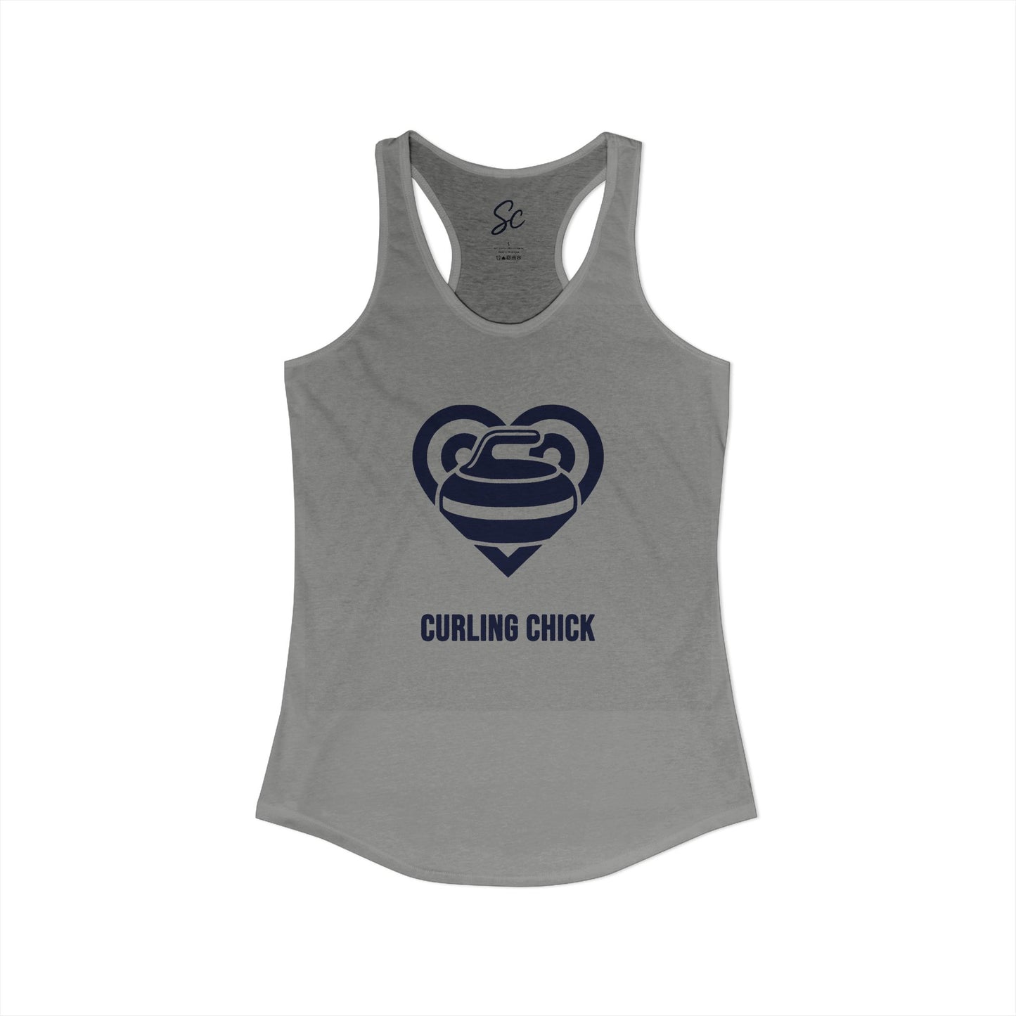 Love - Curling Racer Back Tank