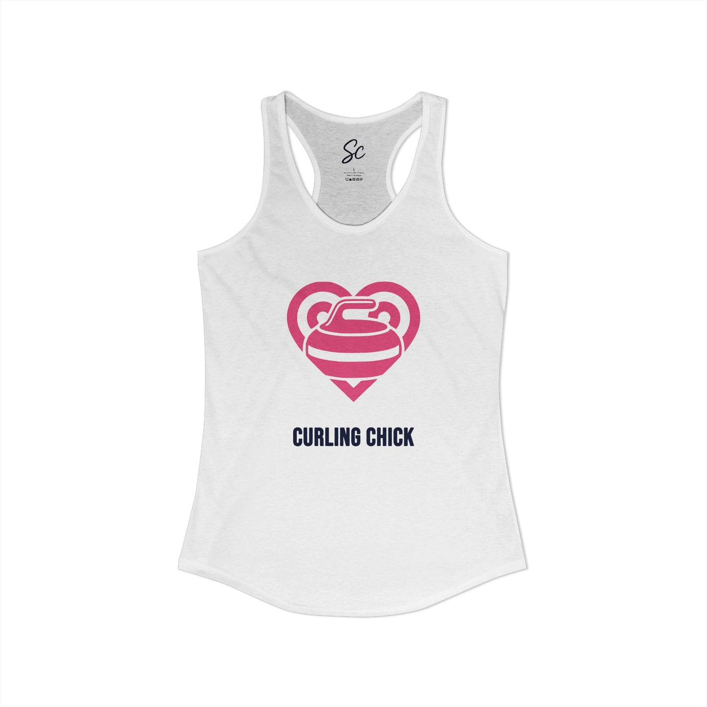 Love - Curling Racer Back Tank