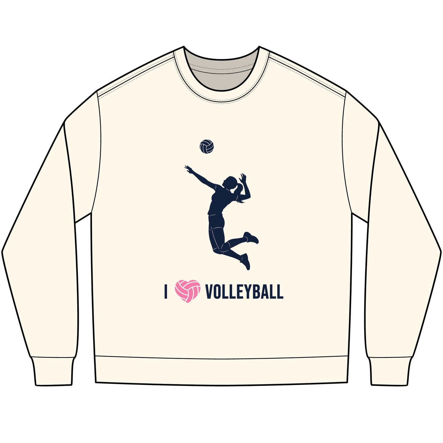 I heart Volleyball - Long Sleeve Tee