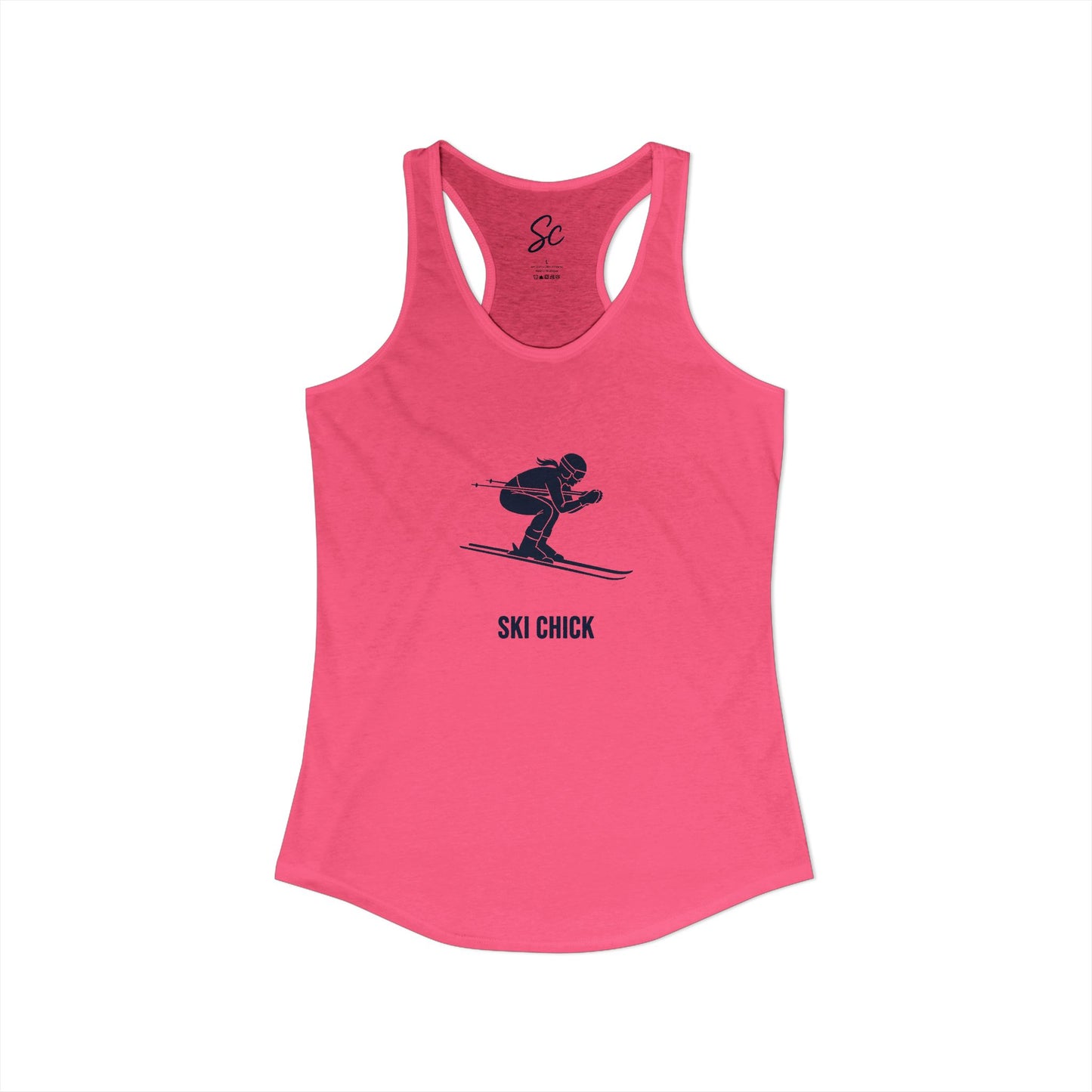 Ski Chick - Ski  Racer Back Tank