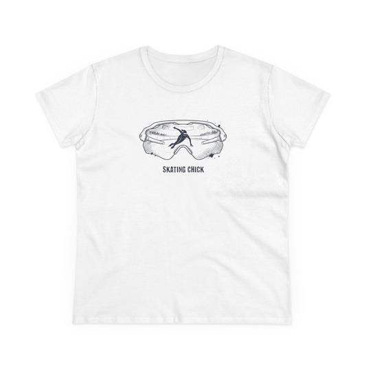 GLASSES SKATING CHICK - Speed Skater T