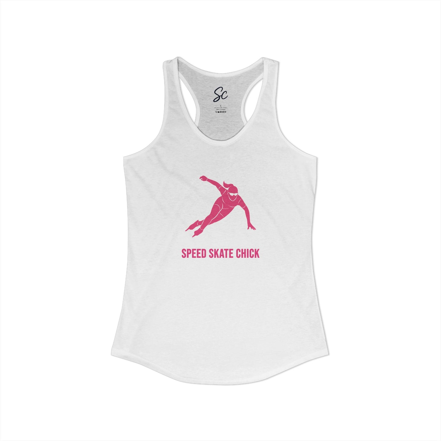Speed Skate Chick - Speed Skate Racer Back Tank