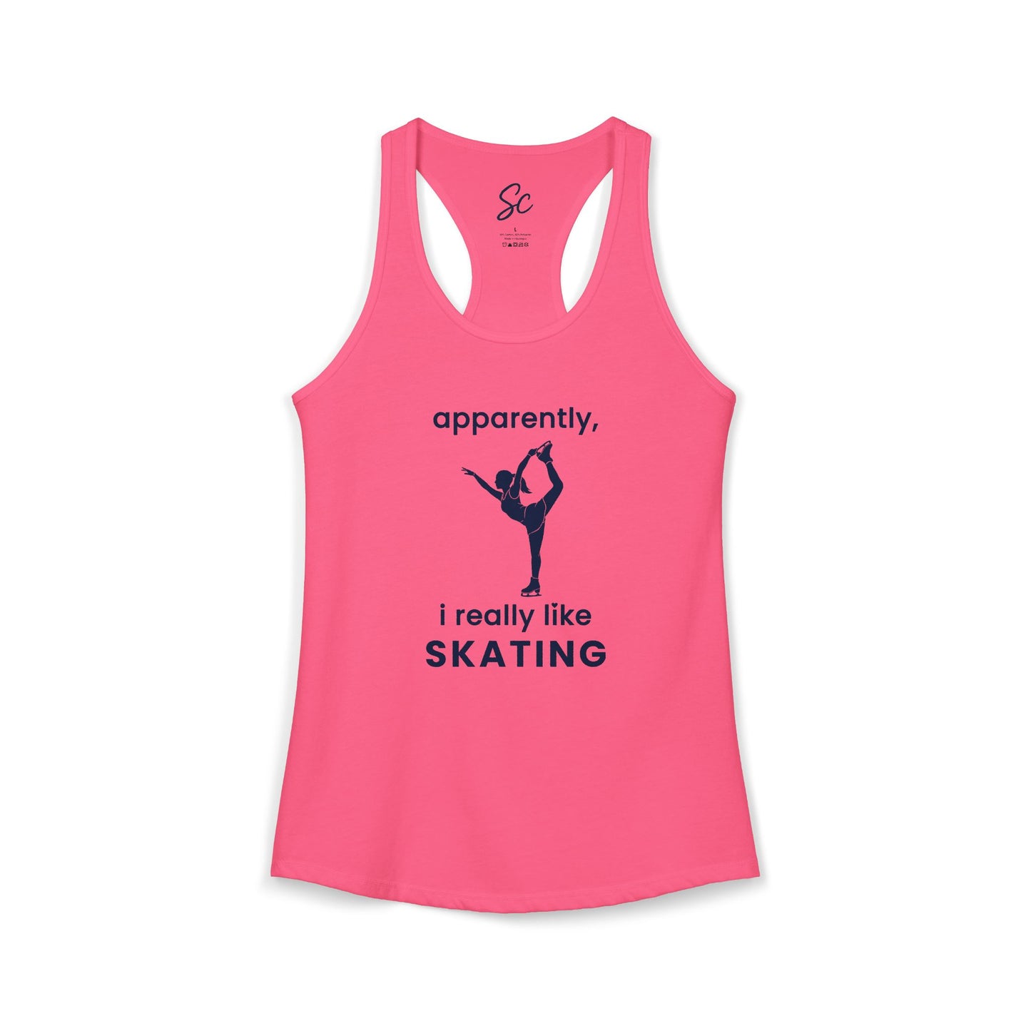 apparently, i really like skating - Skating Racer Back Tank