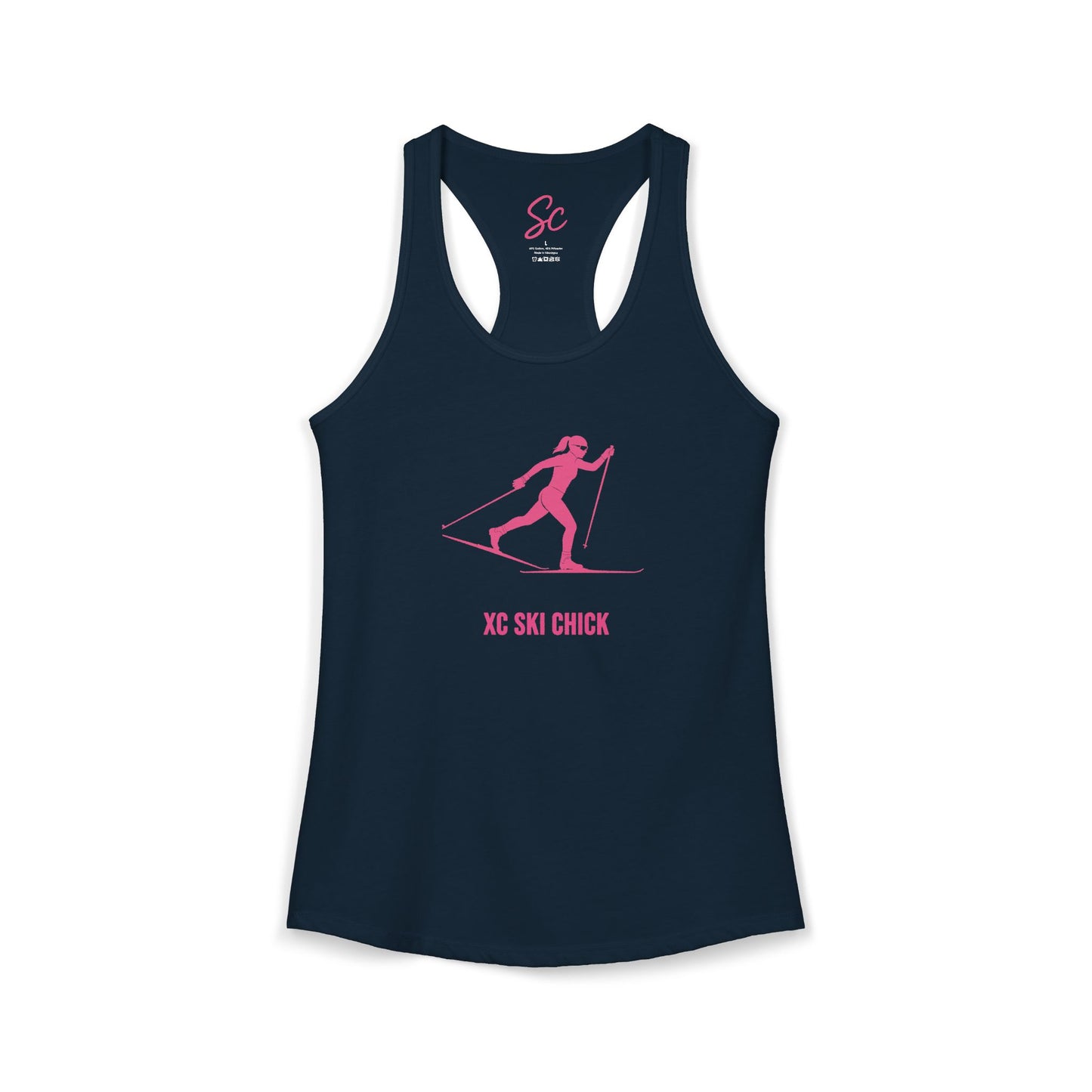 XC Ski Chick - XC Ski Racer Back Tank