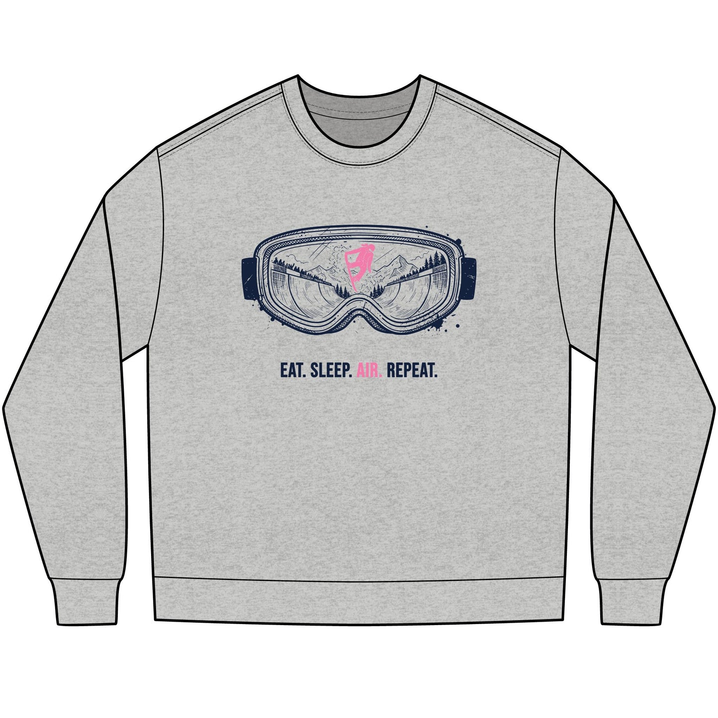 EAT. SLEEP. AIR. REPEAT. - SNOWBOARD Long Sleeve