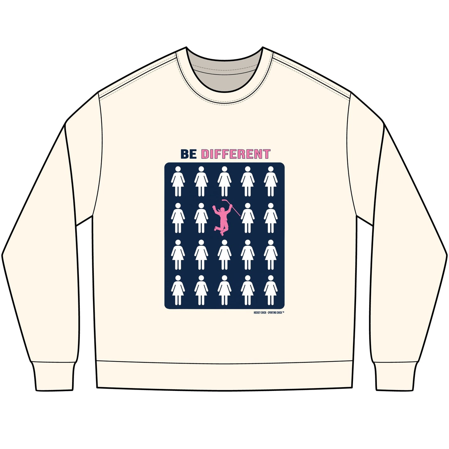 Be Different Long Sleeve Tee — Hockey Chick