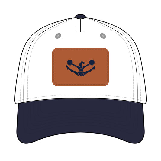 Cheer Chick  Baseball Cap with Leather Patch